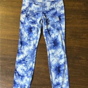 Blue Tie-Dye Leggings Avia size medium